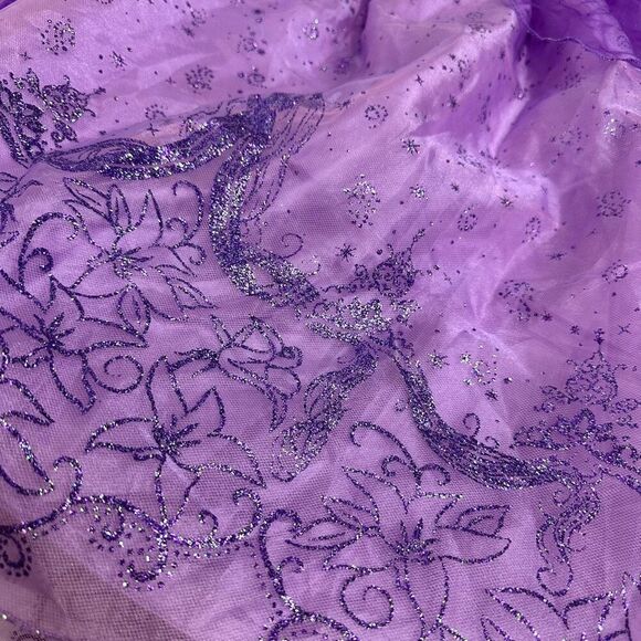 Disney Store Rapunzel Tangled Costume Gown Girls 10/ L Purple Glitter Princess - Picture 6 of 10